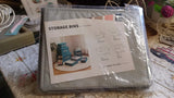Small Foldable Storage Box With Lid And Handles(28×20×16 Cm / 1 pc)