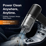3 in 1 Mini Car Vacuum – Wireless, Rechargeable, Blower & Dust Cleaner for Car & Home