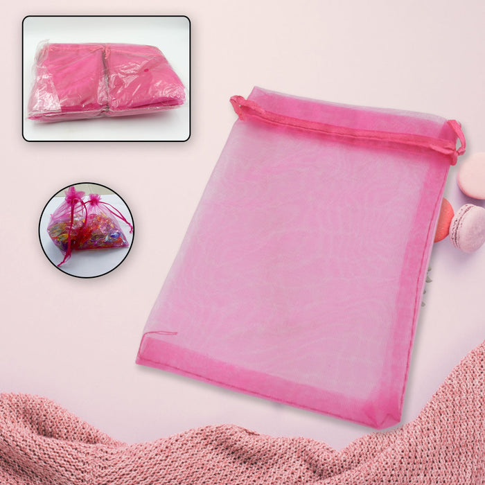Organza Gift Bags Small Mesh Bags Drawstring Gift Bags  Festival Gift Bags (100 Pcs Set)