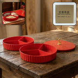 2 Layer Multipurpose Decorative Dry Fruit and Snack Serving Tray (1 Pc)