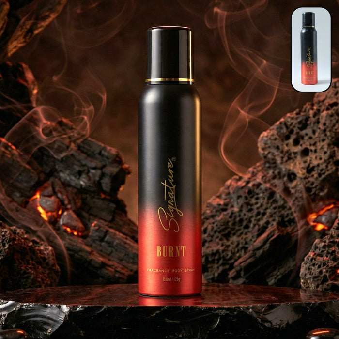 Signature premium burnt fragrance body spray for men 150 ml