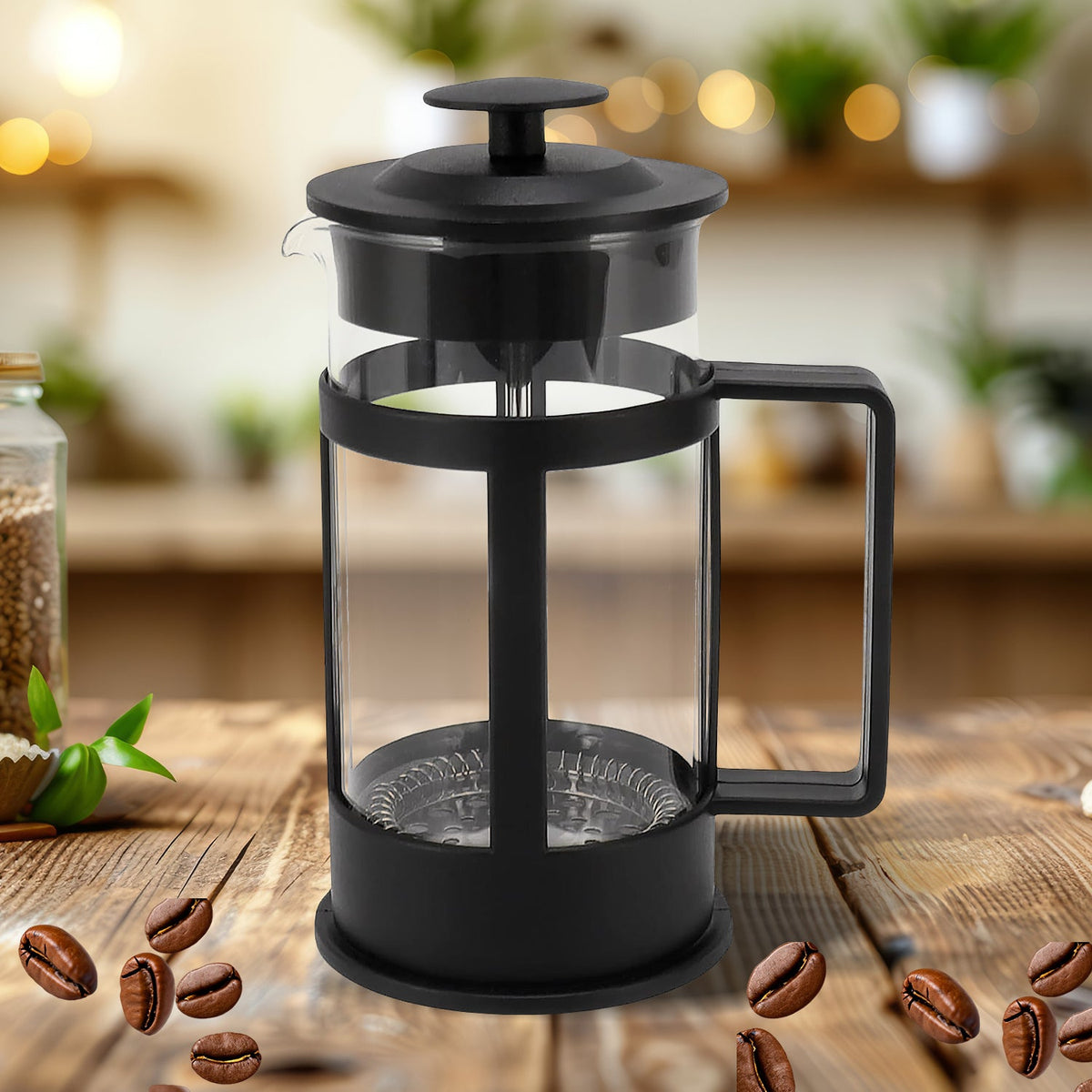 Coffee and Tea maker, Coffee Maker Glass Coffee Press Glass Teapot (Approx 350ml)