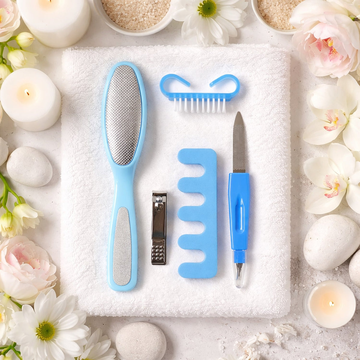 5 in 1 manicure pedicure nail care kit set