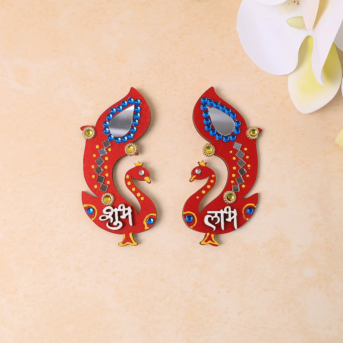 Handcrafted Wooden Shubh Labh