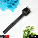 Black 2 Side Use Brush Scarp Cleaning Brush &  Wire Brush for Garage Use