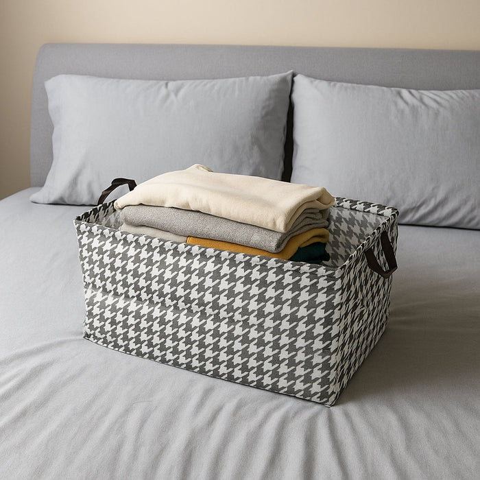 Foldable Fabric Storage Box with Handles (47 × 28 cm)