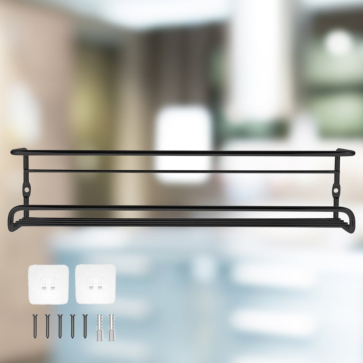Metal Storage Bottle Hanging Rack (1 Pc)