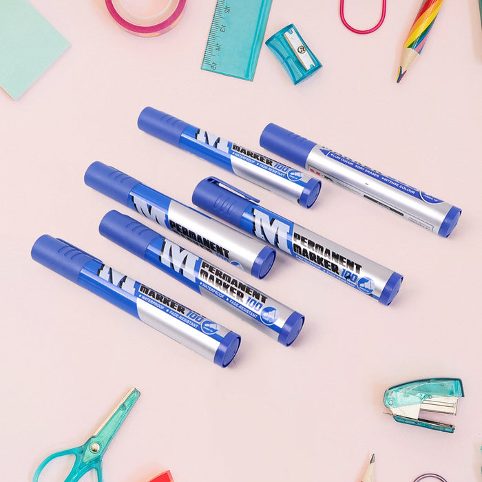 Blue Permanent Marker Pens