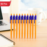 Retractable Ball Pen – Smooth Writing Click Pen with Blue Ink - (60 Pc / Set)