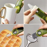 3-in-1 Multifunctional Bottle & Cup Cleaning Brush – Lid & Cover Scrubber (1 Pc)