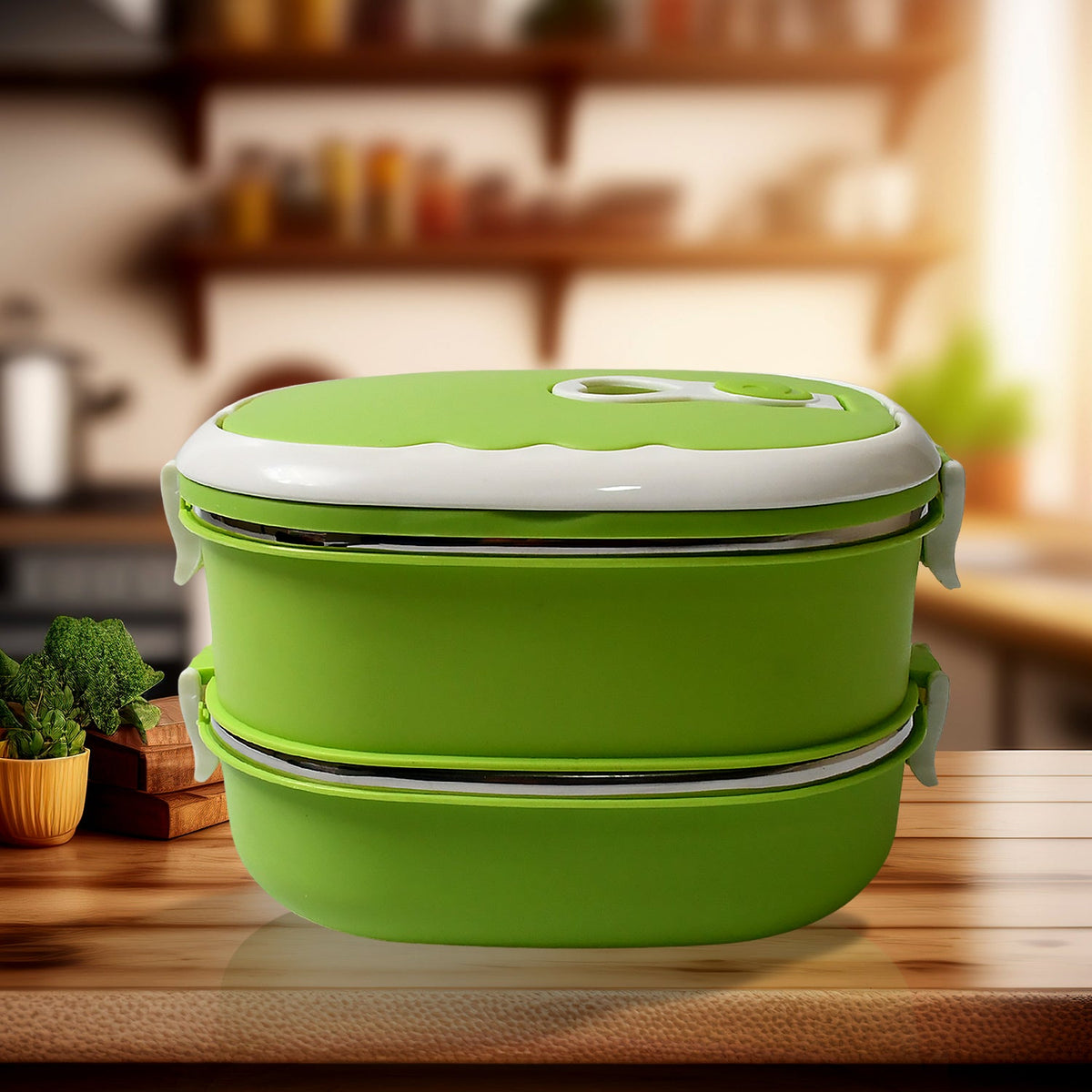 Lunch Box 900/1800ml Stainless Steel Kitchen Insulated Thermal Lunch Box
