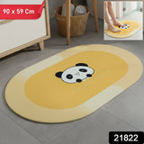 cartoon panda bath rug