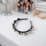 Pearl floral hairband women