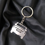Stylish Metal Jeep Shape Keychain
