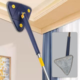 Rotatable Adjustable Triangle Cleaning Mop Triangle Mop with Long Handle(1 Pc)