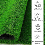 Plastic turf carpet, 58x38cm, ideal for balcony or doormat