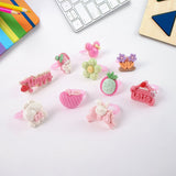 Adorable Playful Decorative Rings Children In Heart Shaped Storage Box (35 Pcs Aprpox