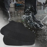 Non-Slip Silicone Waterproof Anti-Skid Reusable Shoe Covers (Small, 1 Pair)