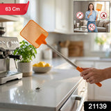 extendable handle fly swatter