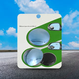 Car Blind Spot Side Mirror Round HD Glass Blind spot Mirror (2 Pc)