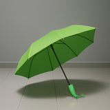 Green Stylish Banana Shaped Mini Foldable Umbrella