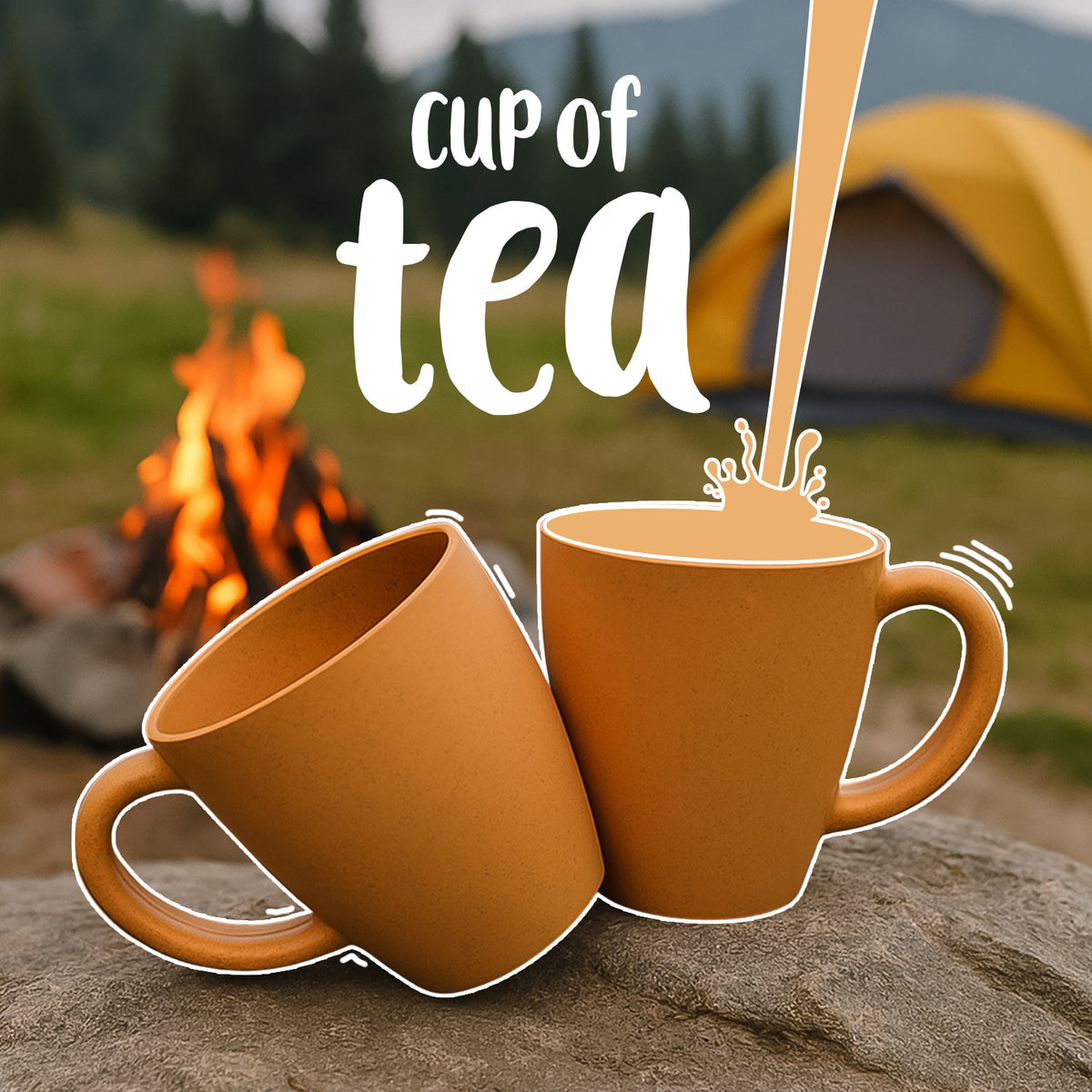 Konvex Premium Coffee and Tea Mugs (2 Pc / 350ML)