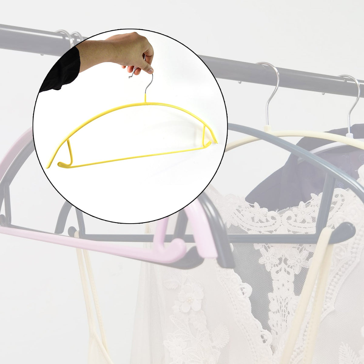 Premium Heavy Duty Multipurpose Clothes Hanger Metal Hook Cloth Hanger (1 Pc)