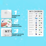 Portable Chores Note Board (20×12 cm, Mix Color)