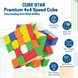 Small 4×4×4 High Speed Stickerless Magic Cube Puzzle Toy for Kids and Adults