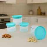 Airtight Container Jar 4 Pc Set with Tray for Kitchen