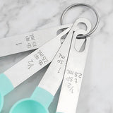 Premium Measuring Spoon Set with Stainless Steel Handles 4-Piece