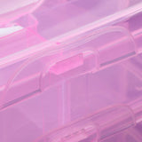 Versatile 18-Grid 3-Layer Transparent Plastic Organizer Box