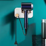 bathroom hair dryer rack