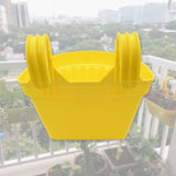 Multicolor Hanging Plastic Planters Orchid Relling , For Plantation,(1pc)