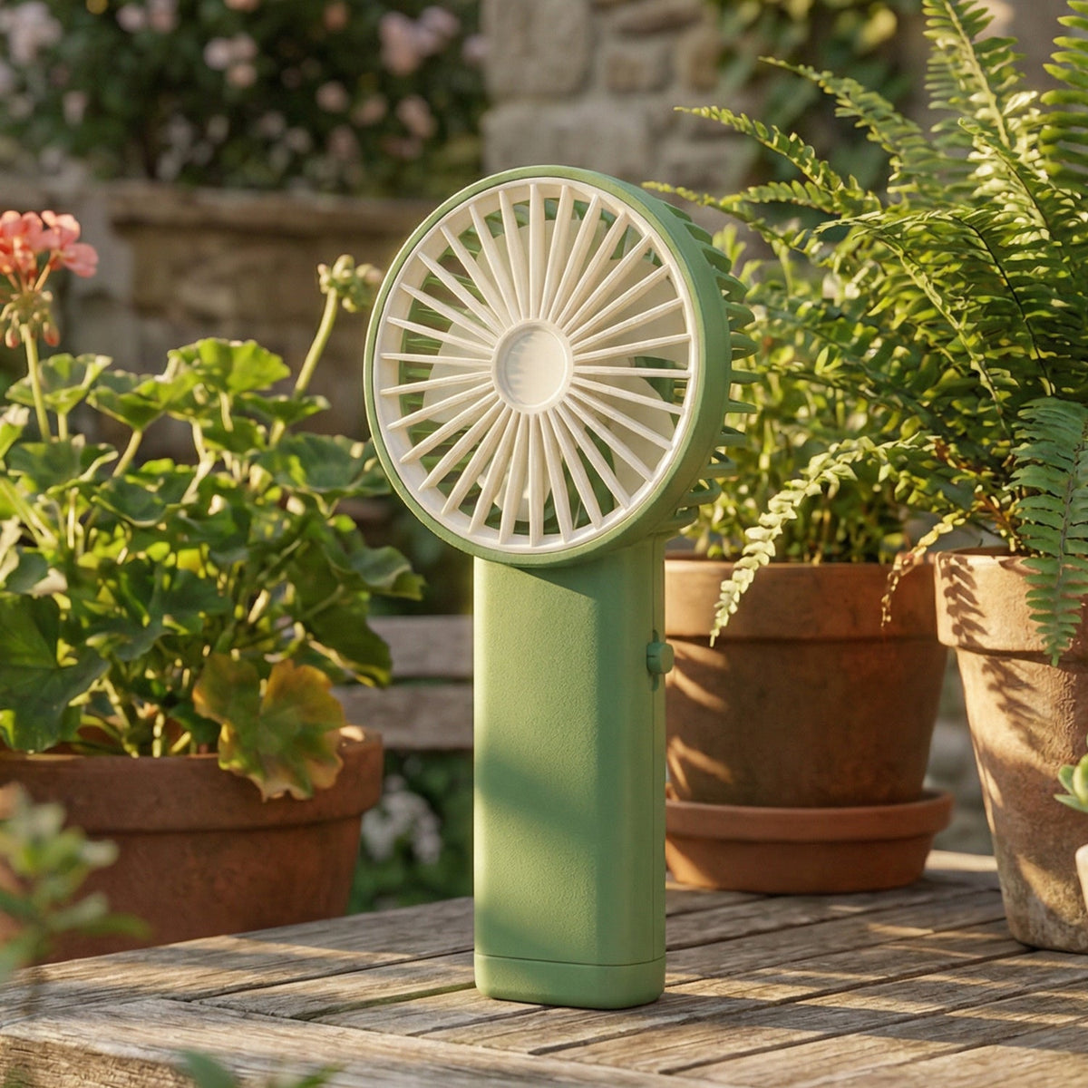 Portable USB Rechargeable Handheld Mini Fan (1 Pc)