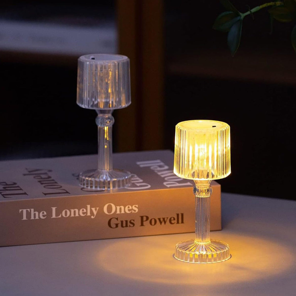 Set of 24 LED Crystal-Effect Table Lamps