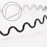 Premium Metal Wave Hair Bands for Men & Women (12 Pc)