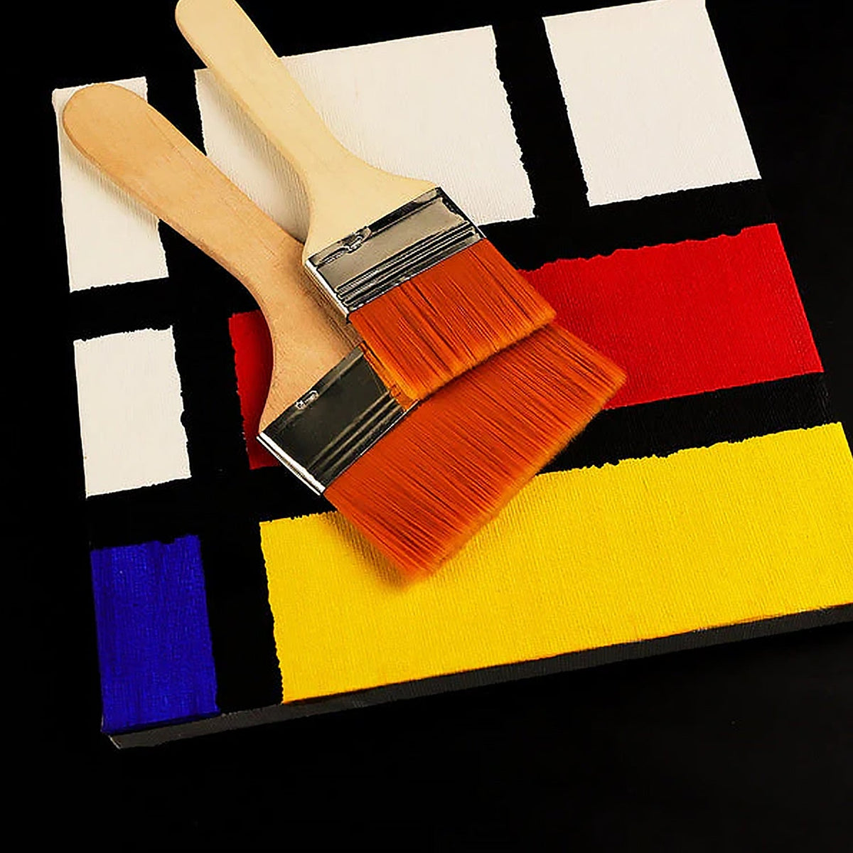 Nylon Pine Painting Brush Set – Dusting & Wall Paint Brushes (6 Pc Set)