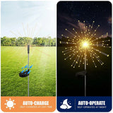 Decorative Solar Firework LED Garden Lights (2 Pc)