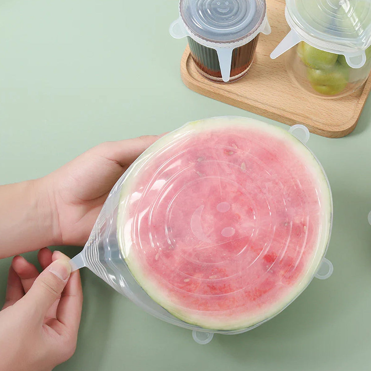 Reusable Stretchable Food Cover Set (6 Pc)