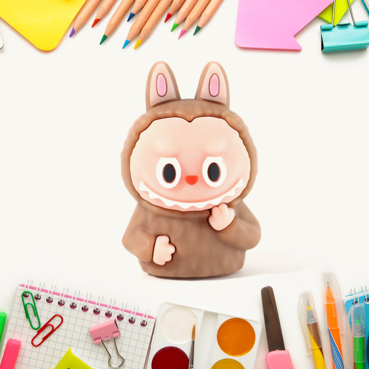 Cartoon 2 in 1 Cute Eraser with Pencil Sharpener (1 Pc / Mix Design)