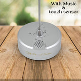Lotus Flower Lamp with Music, Touch Open and Close, USB Rechargeable (1 Pc)