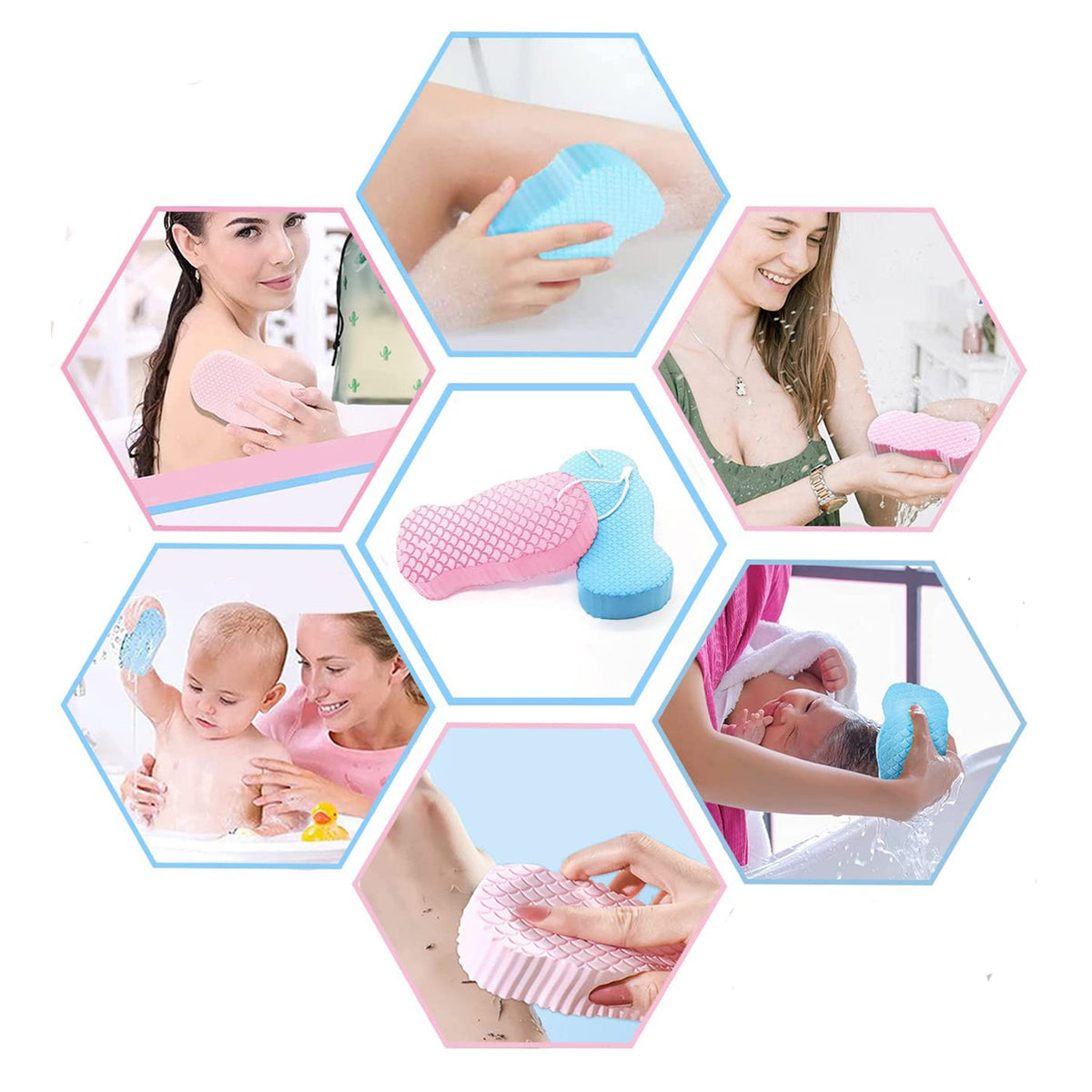 Ultra Soft Exfoliating Sponge – Dead Skin Remover & Face Scrubber
