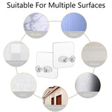 Transparent Self-Adhesive Wall Hook Waterproof & Oil-Proof Strong Holder (1 Pc)