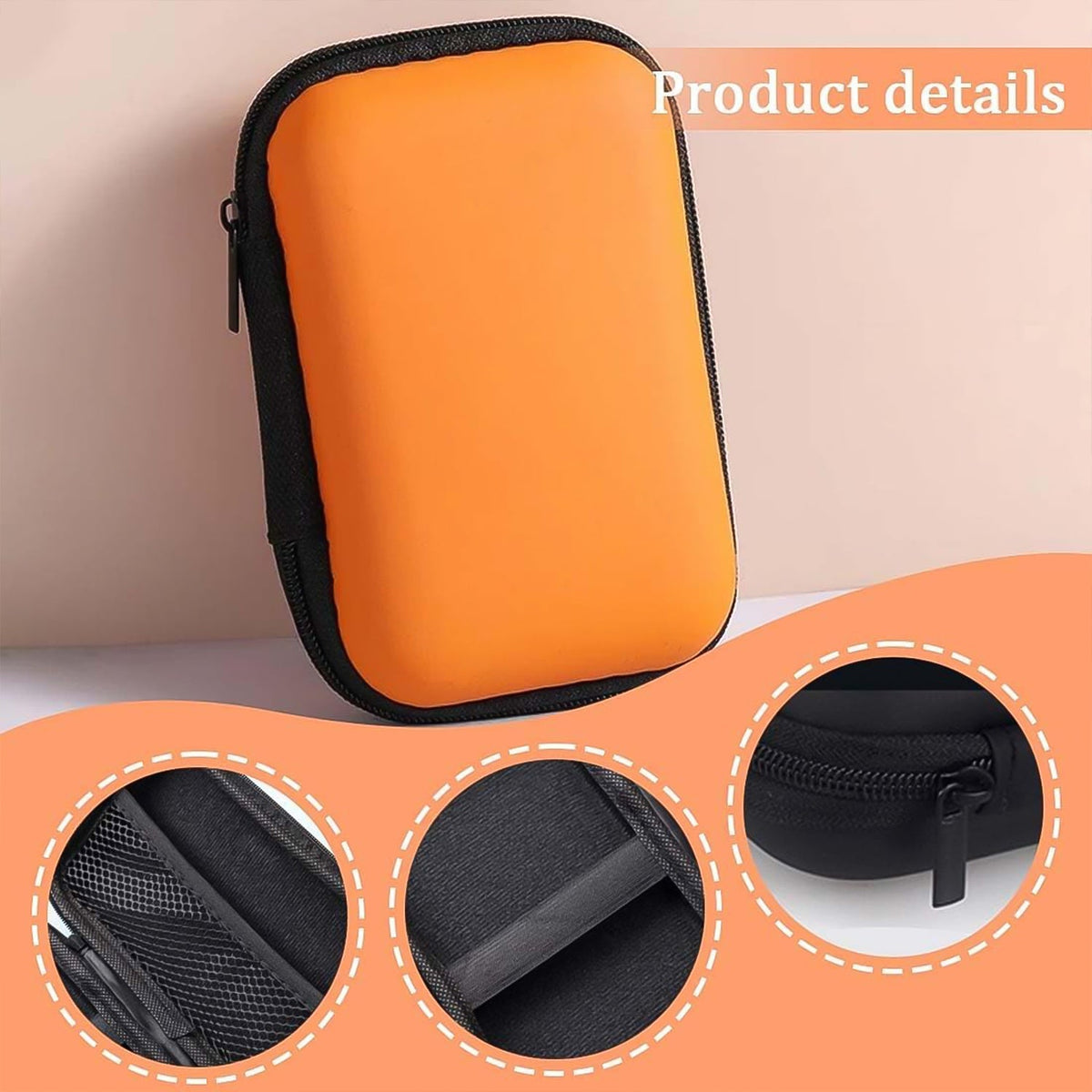 Premium Zippered Hard Shell Carrying Case