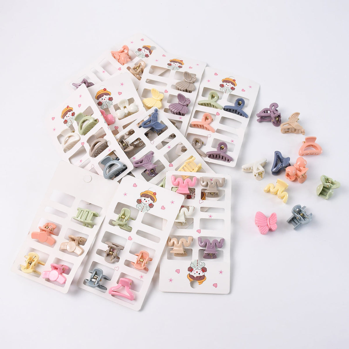 Hair Clips for Girls Kids Hair Accessories (6 Pcs Set), Hair accessories (Mix Design)