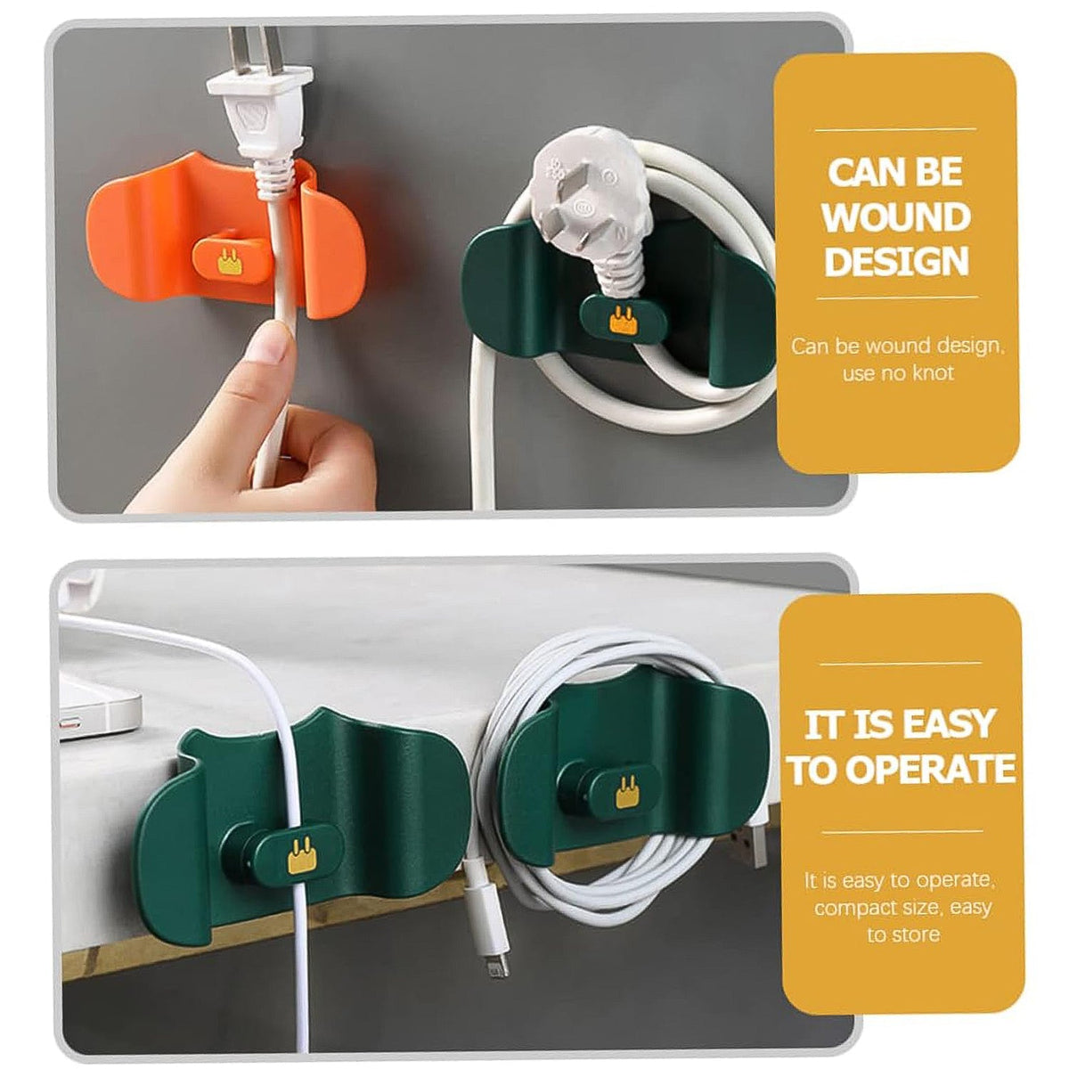 Wall Mounted Plug Holder Hook (1 Pc)
