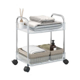 2 Layer Multipurpose Storage Trolley with Wheels (1 Pc)