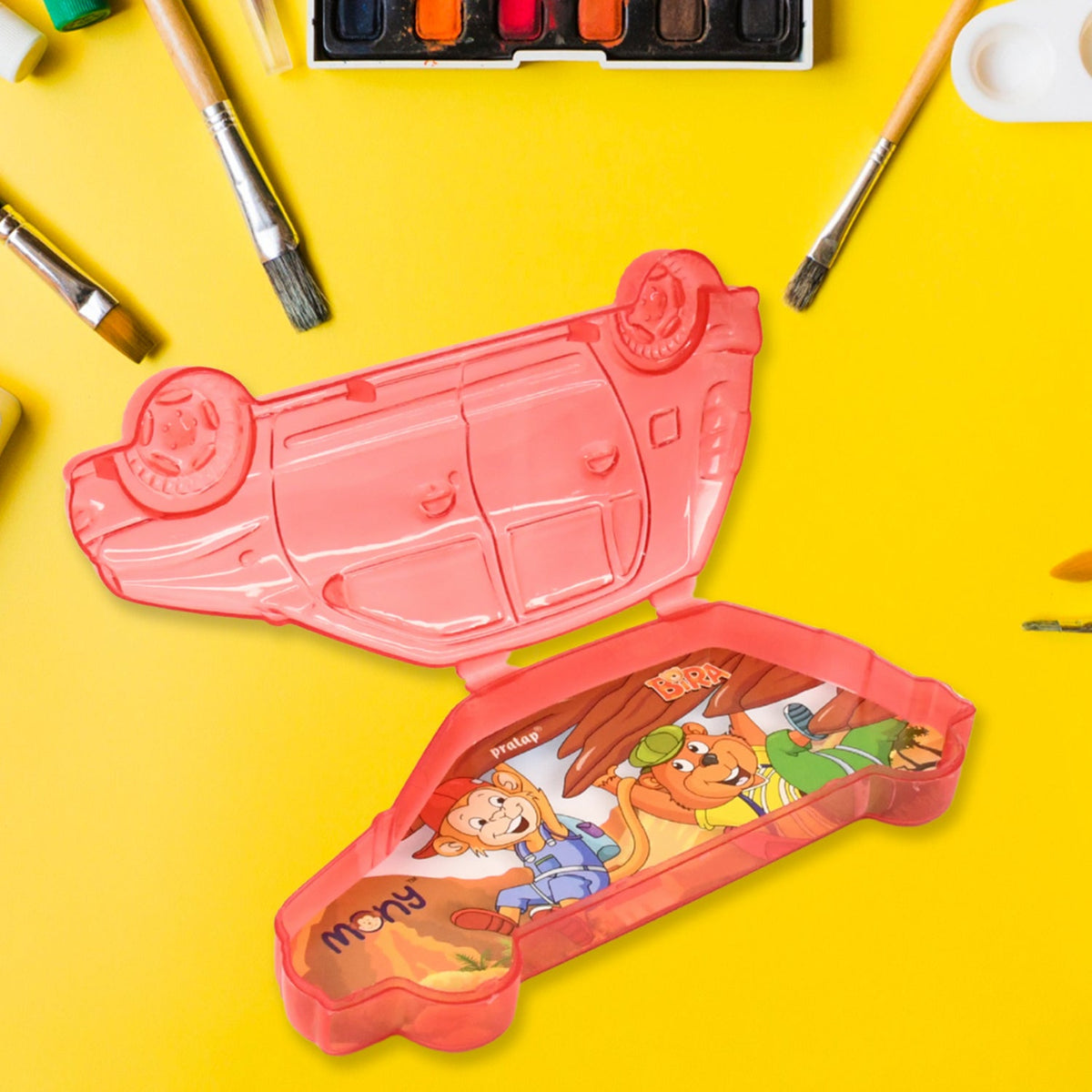 Car Shaped Double Layer Pencil Box