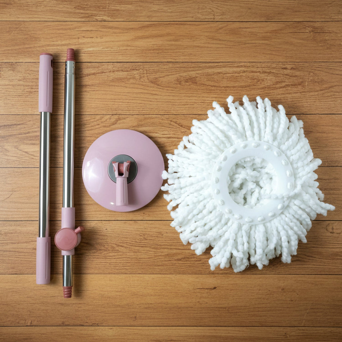 Household cleaning mop rod